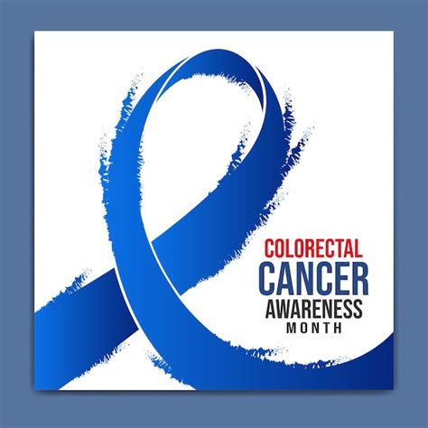 Premium Vector Colorectal Cancer Awareness Month Banner