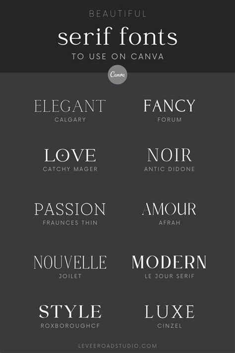 Elegant Serif Fonts - Typography, Wedding Fonts and Calligraphy Font ...