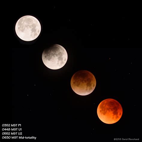 Total Lunar Eclipse Stages