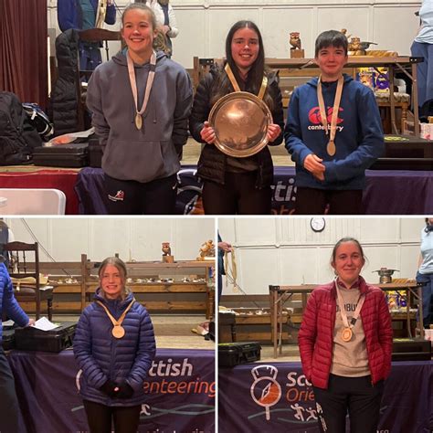 2023 Scottish Orienteering Night Championship Trophies All Now Claimed