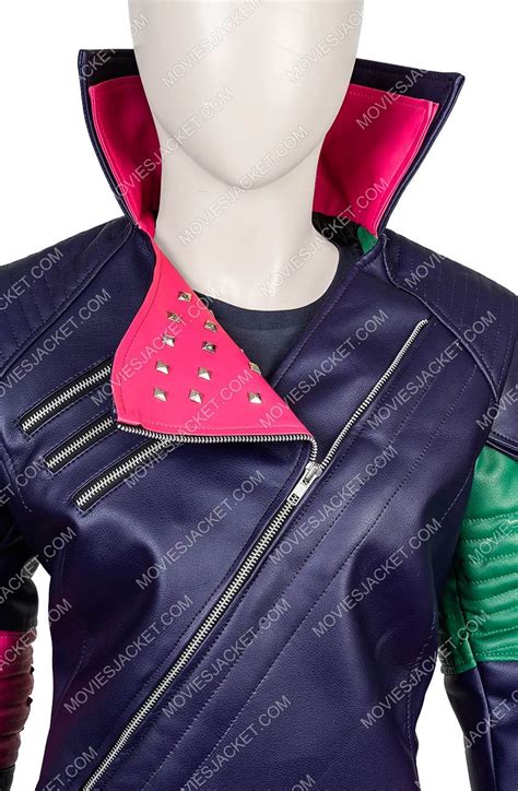 Descendants Mal Costumes Adults Mal Faux Leather Jacket Halloween