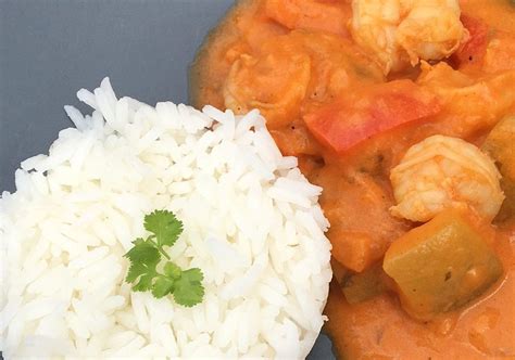 Crevettes Au Curry Rouge Et Lait De Coco Je Mange Donc Je Vis