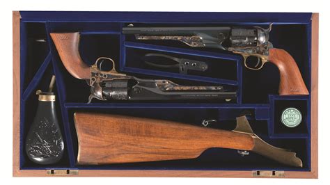 Cased Colt 1860 Army Us Cavalry Commemorative Revolvers Rock Island