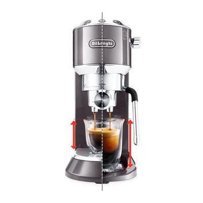 DeLonghi Dedica Arte EC885.GY ESE Pod Espresso Coffee Machine - Grey ...