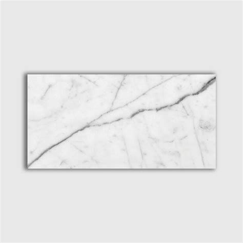 White Carrara C Polished Marble Tile 2 3 4x5 1 2x3 8 White Marble