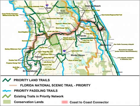 Florida Rails To Trail Map | Wells Printable Map