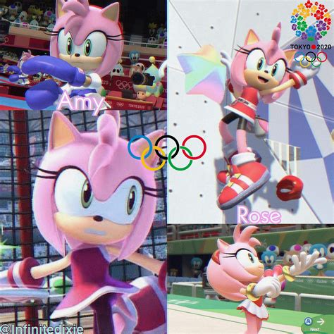 Amy Rose Olympic Amy Rose Rose Princess Peach