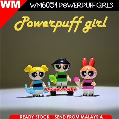 Wm Powerpuff Girls Minifigure Buttercup Blossom Bubbles