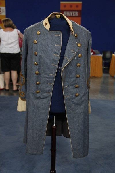 a coat that is on display in a room