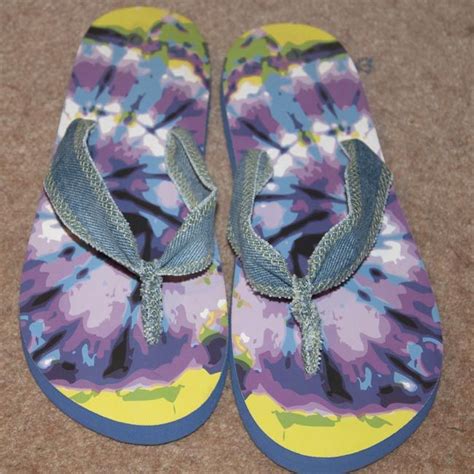 In A Flap Flip Flop Denim Fabric Strap Upcycle Crochet Flip Flops