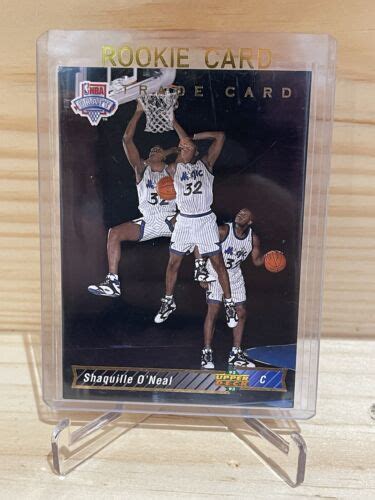 1992 93 Upper Deck Shaquille O Neal NBA Draft Trade Card Rookie RC 1b