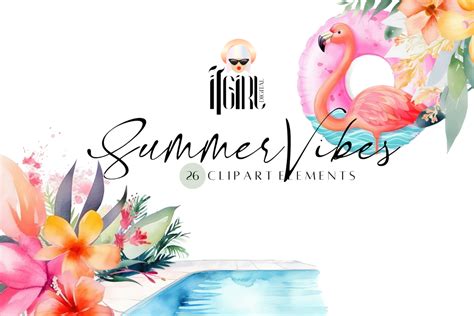 Summer Clipart - Pool Party Graphic by ItGirlDigital · Creative Fabrica