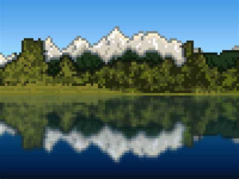 The Pixelated Mountains By Donovan1209 On Deviantart