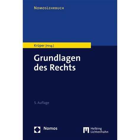 Grundlagen Des Rechts Kr Per Auflage