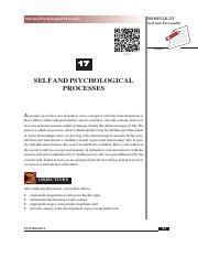 Sophomore Psychology Module Pdf Self And Psychological Processes