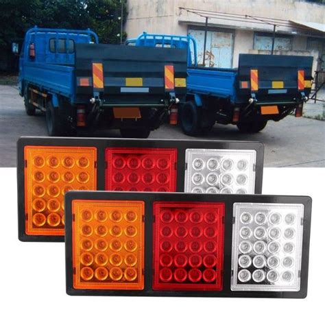 Dilwe Feu Arri Re Remorque Camion Led Lumi Re Brillante Tanche Ip