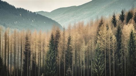 Premium Ai Image Forest Landscape Illustration Ai Generative