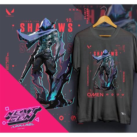 Next Gen Valorant Omen Graphic Tshirt Unisex Lazada Ph