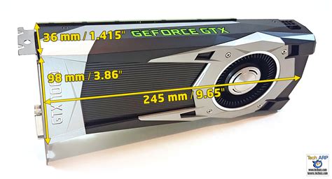 Nvidia Geforce Gtx 1060 Founders Edition Size Tech Arp