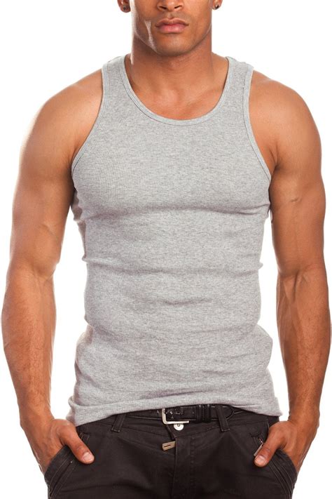 Mens 3 Pack Tank Top A Shirt100 Cotton Ribbed Undershirt Tee