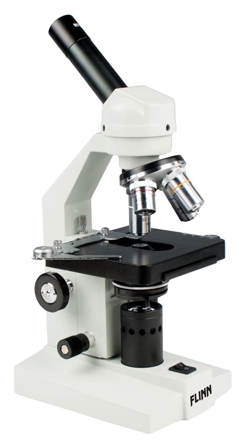 Flinn Economy Compound Microscope, 4X, 10X, 40X, 100x, Mechanical Stage ... 