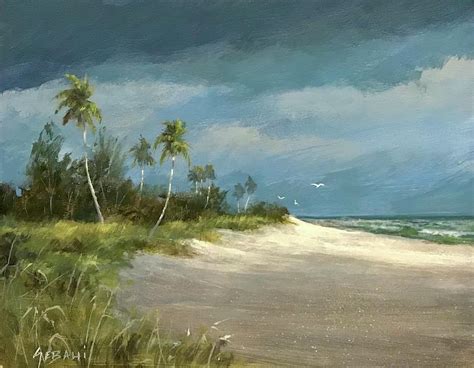 Florida Coast Painting By Karim Gebahi Fine Art America