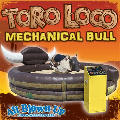 Toro Loco Mechanical Bull All Blown Up Inflatable Rentals Newburgh In