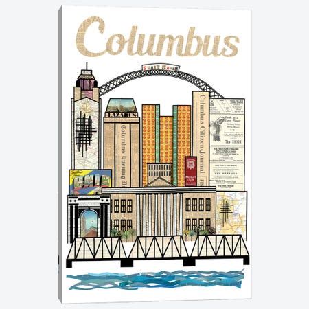 Cleveland Skyline Canvas Print by Paper Cutz | iCanvas