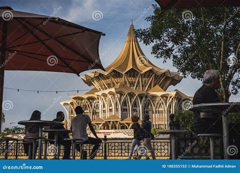 The Sarawak Legislative Building Or Dewan Undangan Negeri Sarawak At