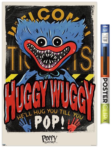 Poppy Playtime - Huggy Wuggy Wall Poster, 22.375" x 34" - Walmart.com