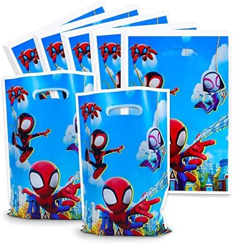 Sacs Cadeaux Spiderman Pcs Sacs D Anniversaire Pour Enfants Sacs De