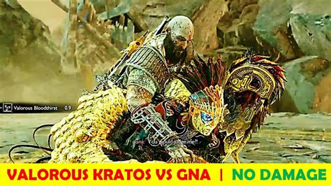 Valorous Kratos Vs Gna God Of War Ragnarok No Damage YouTube