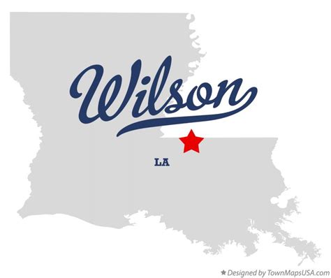 Map of Wilson, LA, Louisiana