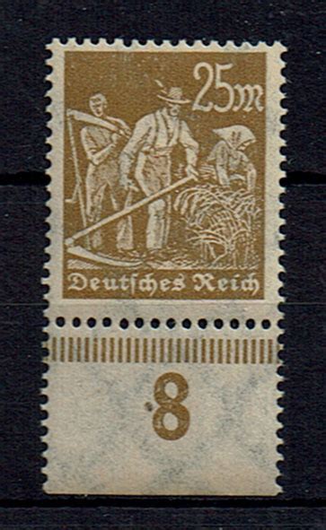 25 Mark 1922 23 Deutsches Reich Mi Nr 242 PUR Freimarken Arbeiter