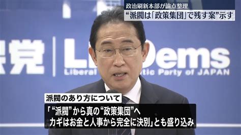 政治刷新本部が論点整理“派閥は「政策集団」で残す案”示される（2024年1月22日掲載）｜日テレnews Nnn