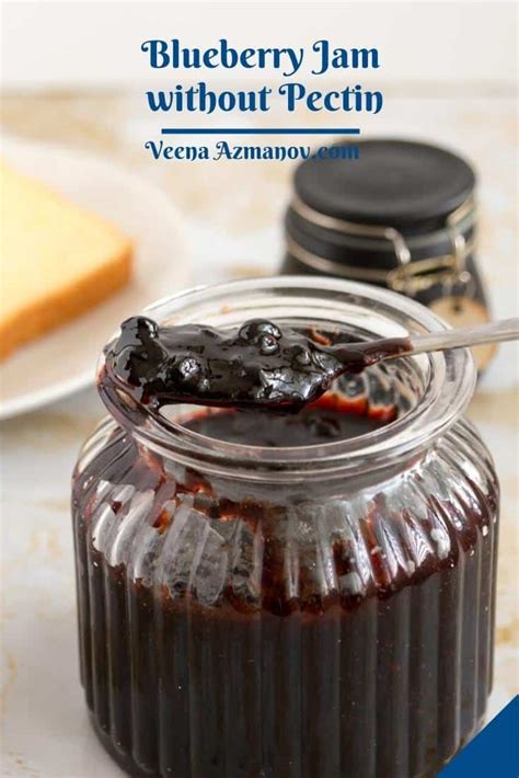 Homemade Blueberry Jam No Pectin Extra Fruity Veena Azmanov Kitchen