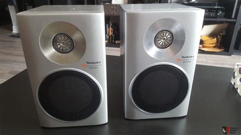 Technics Sb F Mk Honeycomb Disc Speakers Very Rare With Stands Photo