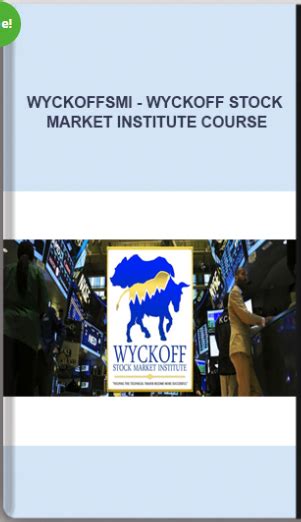 Wyckoffsmi Wyckoff Stock Market Institute Course Trading Forex Store