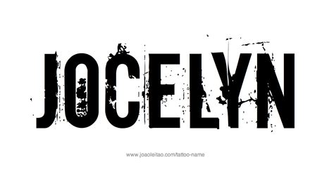 Jocelyn Name Tattoo Designs