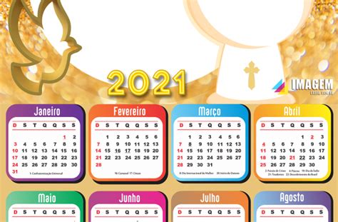 Calendário 2021 Lembrança Do Meu Batizado Moldura Png Imagem Legal