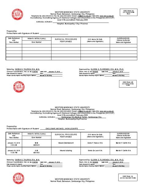 Prc Form New Format 2010 Western Mindanao State University Pdf