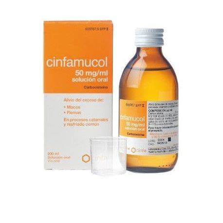 Cinfamucol Carbocisteina Mg Ml Solucion Oral Ml Openfarma