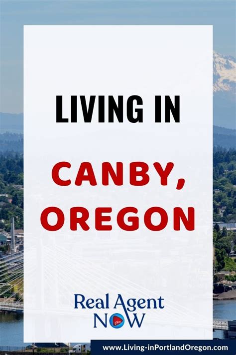 Living in Canby, Oregon - Living In Portland Oregon