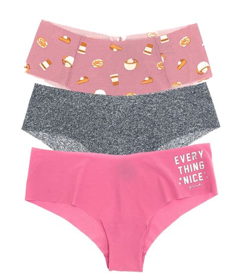 Victoria S Secret Pink No Show Cheekster Cheeky Panties Pack Of 3