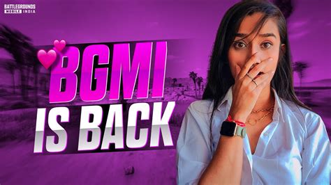 Bgmi Is Baaaccckkkk😍 Bgmi Girl Live ️ Girl Gamer Teamcode No