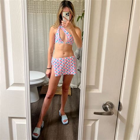 Frankie S Bikinis Swim Frankies X Wildflower Bikini Top And Bikini Skirt Set Poshmark