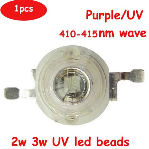 Free Shipping 1pcs High Power 2W 3W 45mil Chip Input 3 4V UV Purple