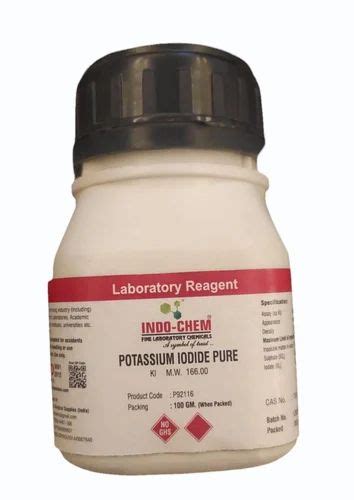 100gm Indochem Potassium Iodide Pure At Rs 900 Kg Potassium