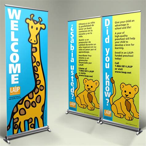 Los Angeles Universal Preschool Banners | The Vivere Design Team