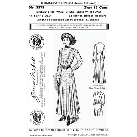 Edwardian Dress Pattern